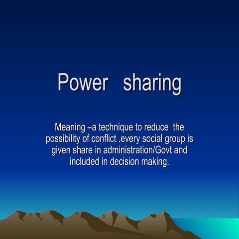 Powersharing