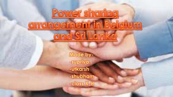 Power Sharing in belgium and sri lanka class 10 | PPT