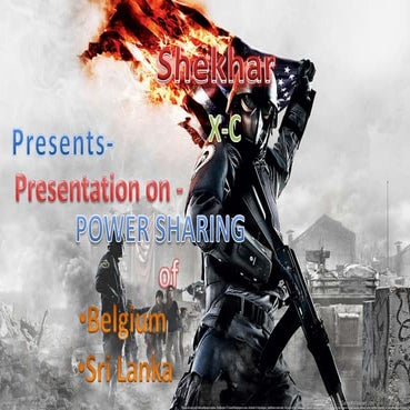 Power sharing in belgium and sri lanka