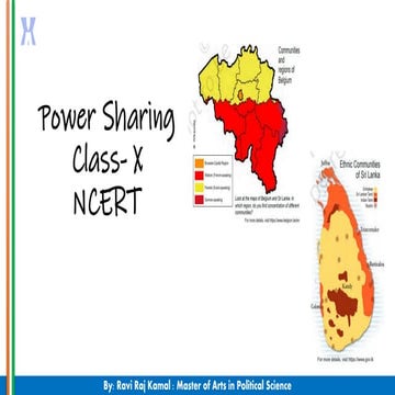 Power Sharing, Democratics Politics, CBSE