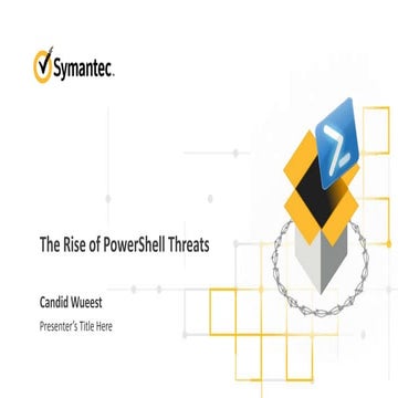 PowerShell: The increased use of PowerShell in cyber attacks | PPTX