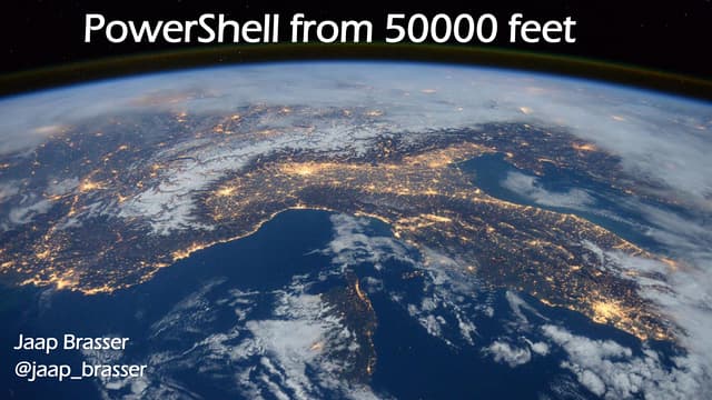 PowerShell from 50000 feet