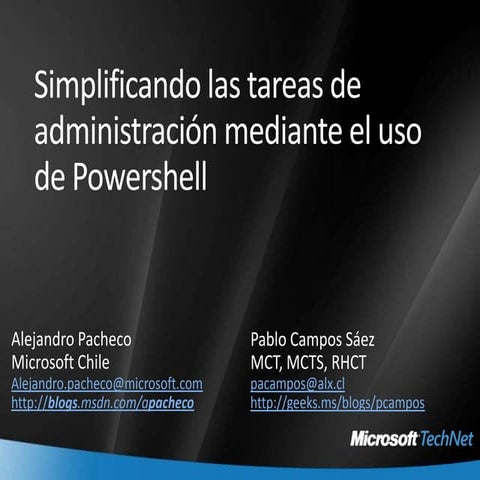 PowerShell para administradores