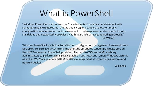 Power shell training