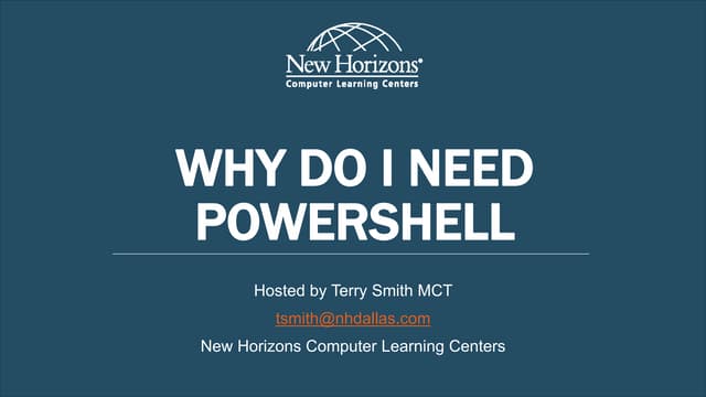 PowerShell Webinar