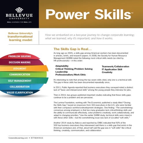 Skills Gap Solution - Bellevue University Power Skills