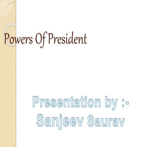 Powers of president