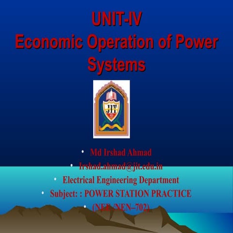 Power station practice (NEE-702) unit-4