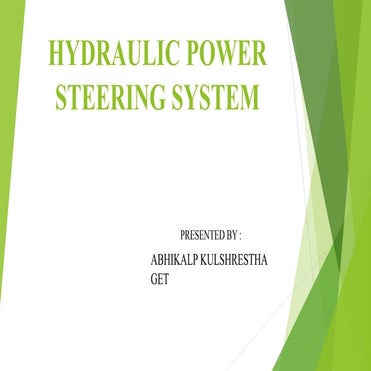 Hydraulic Power steering system