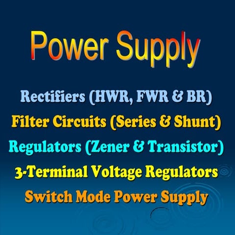 Fundamentals of DC Power Supplies