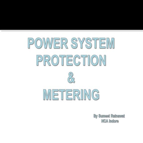 Power System Protection