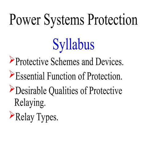 Power System Protection luctures 1 _1.ppt