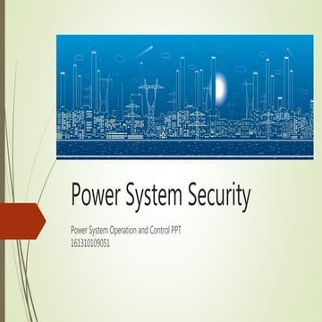 Power system security | PPT