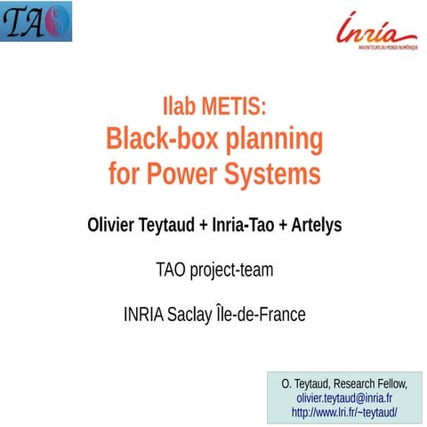 Planning for power systems