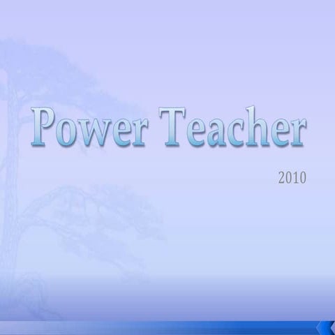 Power teachertraining 2010