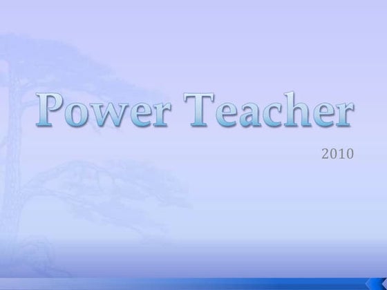Power teacher training | PPTX