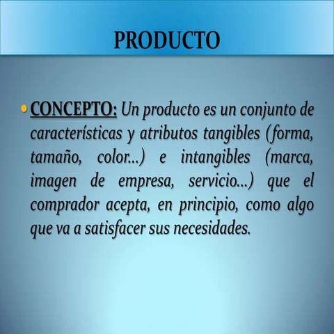 comercialización y ventas, precio y producto