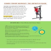 Power Tower Workout: The Definitive Guide