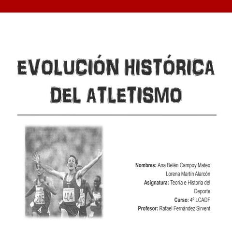 historia del atletismo