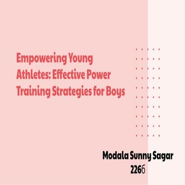 Power training of boys by sunny sagar for sports