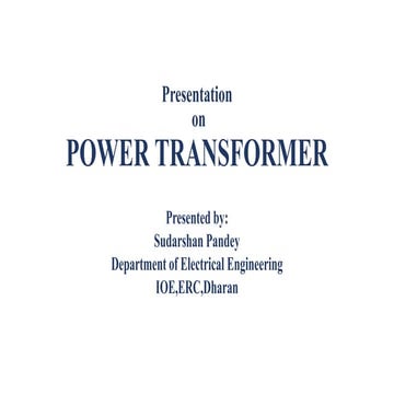 Presentation on Power transformer