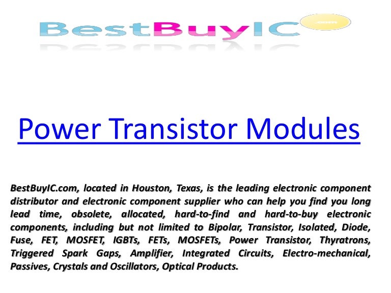 Power transistor modules