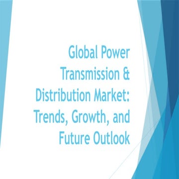 Power Transmission Distribution Market Pptx