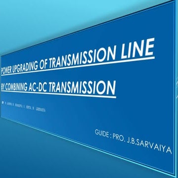 Power upgrading of transmission line by combining ac dc transmission