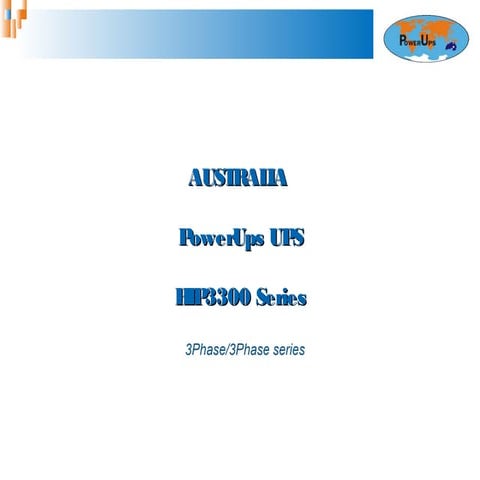 Power u ps hip3300 -500 kva