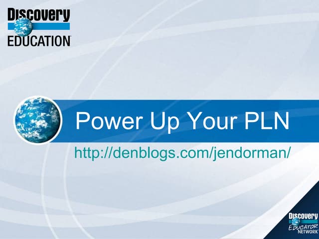 Power Up Your Professional Learning Network