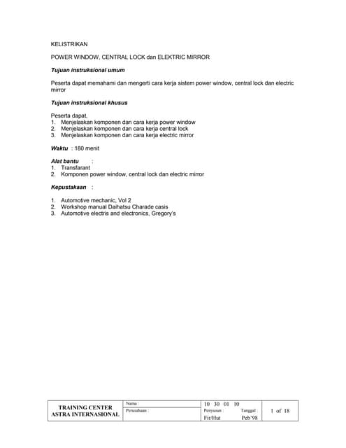 Avanza wiring diagram