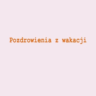 Pozdrowienia