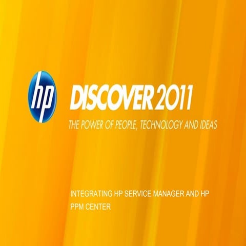 HP PPMC and Service Manager Integration | PPT