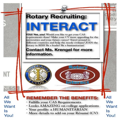 Rotary Recruiting Poster