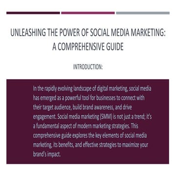 5 Key Factors for A Successful Social Media Campaign | PDF