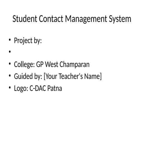 CONTACT MANAGEMENT SYSTEM PPT.pptx