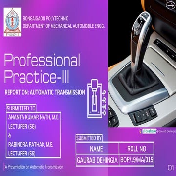 Automatic transmission by Gaurab Dehingia