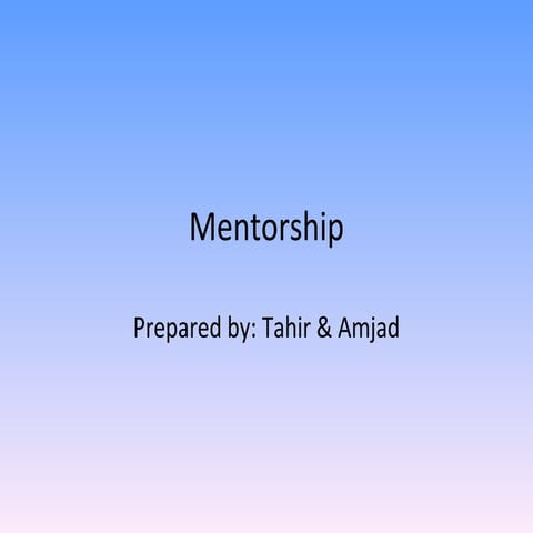 mentorship in nursing