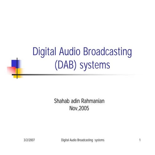 digital audio broadcasting