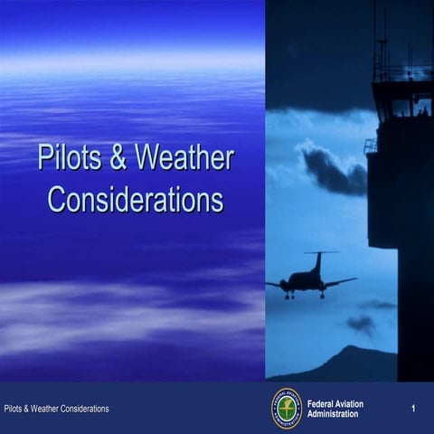 Pilots & Weather Considerations