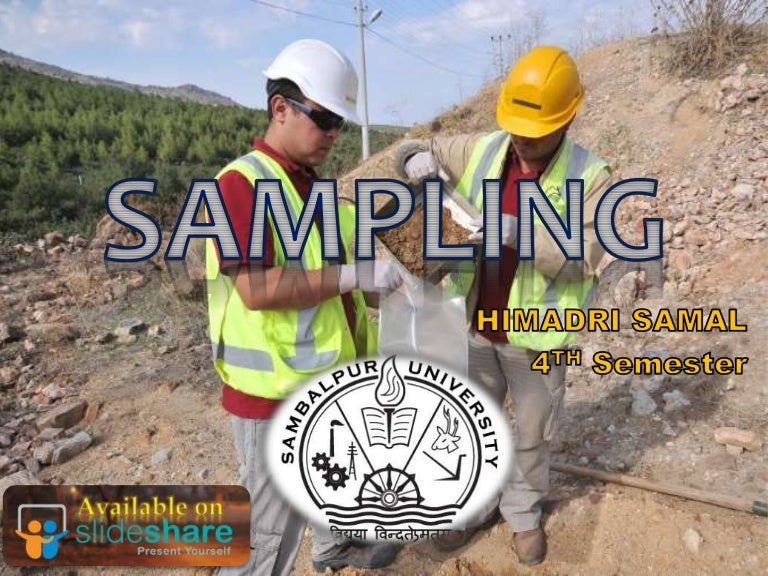 SAMPLING IN GEOLOGY