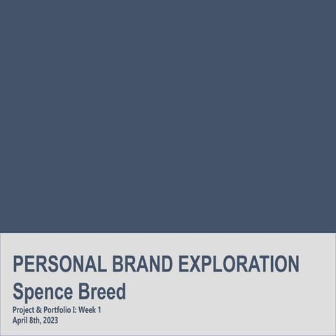 Personal Brand Exploration | PPTX