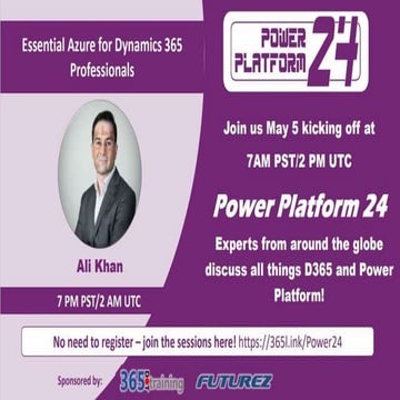 Power Platform24: Essential Azure for Dynamics 365 Professionals