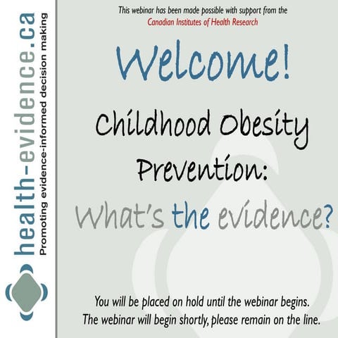 Australian broadcast - Child obesity prevention