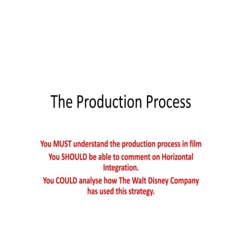 Pp2 disney and horizontal integration