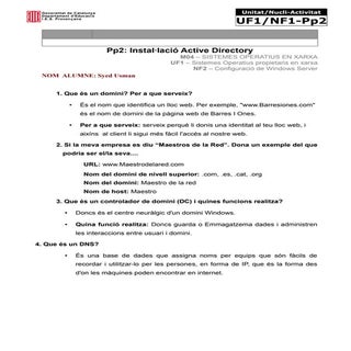 Instalacion de Active Directory