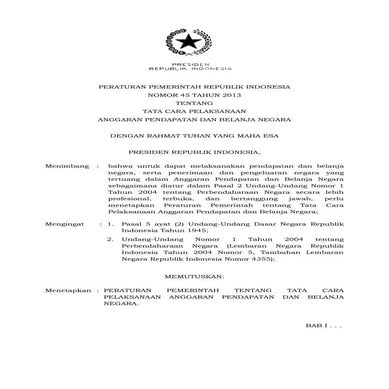 PP 45 Tahun 2013 