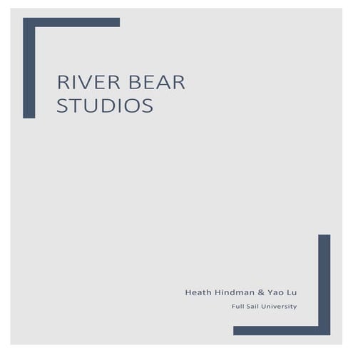 P&P 4 Marketing Plan for River Bear Studios