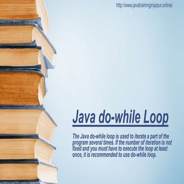 Java do-while Loop | PPTX