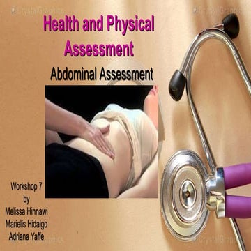 Health and Physical Assessment